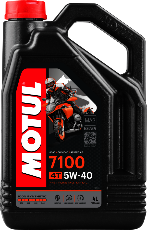 Motul 7100 4T 5W40 100% Synthetic Engine Oil 4 Liters (104087)
